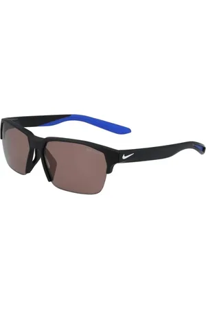 Nike Homme, Accessoires, Noir, Taille: ONE Size Lunettes de Soleil Injectées Noires avec Verres Marron