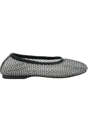 ALOHAS Femme, Chaussures, Noir, Taille: 40 EU Ballerines noires en mesh avec décorations de perles