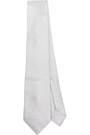 BARBA Homme, Accessoires, Gris, Taille: ONE Size Cravate Soie Gris Clair Design Élégant