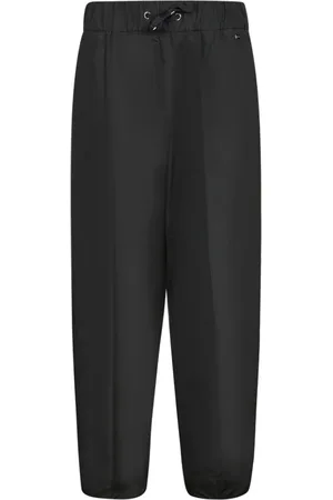 HERNO Femme, Pantalons, Noir, Taille: 40 FR Pantalon en Taffetas Noir à Cordon