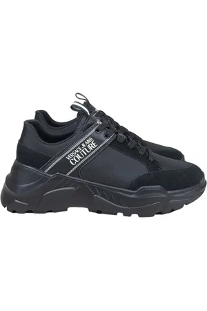 VERSACE Homme, Chaussures, Noir, Taille: 43 EU Baskets