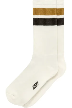 Autry Unisex, Sous-vêtements, Blanc, Taille: M Sous-vêtements blancs en coton avec des bandes colorées