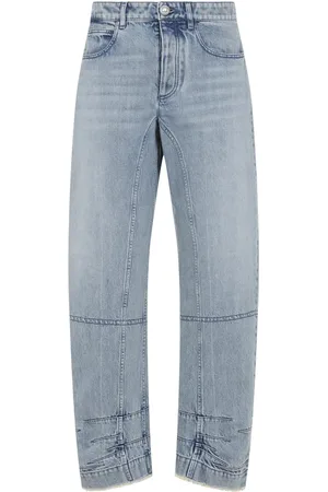 Jil Sander Femme, Jeans, Bleu, Taille: 36 FR Pantalon Bleu en Coton pour Femmes