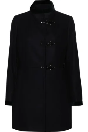 FAY Femme, Manteaux, Noir, Taille: 38 FR Manteau Virginia 3 Crochets