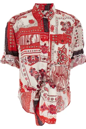 Isabel Marant Femme, Blouses et Chemises, Multicolore, Taille: 36 FR Chemise rouge avec motif imprimé