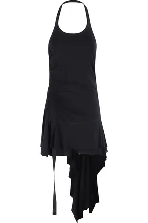 Helmut Lang Femme, Robes, Noir, Taille: 40 FR Robe Noire Wind Halter Asymétrique