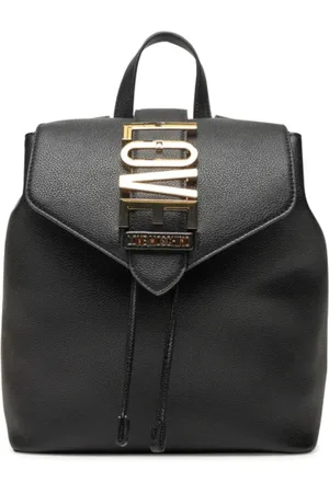 Moschino Femme, Sacs, Noir, Taille: ONE Size Sac à dos noir avec logo