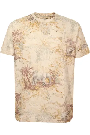 Etro Homme, Tops, , Taille: L Paisley Foliage Print T-shirt