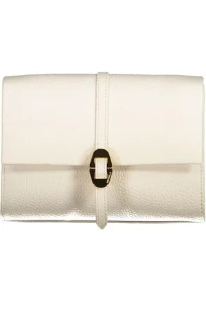 Coccinelle Femme, Sacs, Blanc, Taille: ONE Size Sac à Main en Cuir Blanc avec Bandoulière Réglable