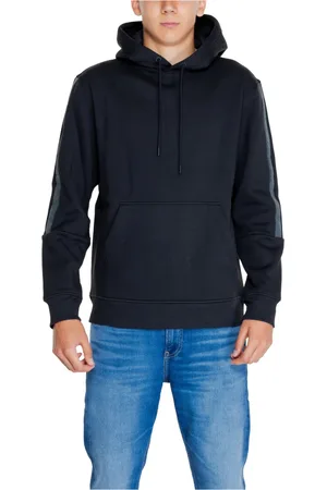 Calvin Klein Homme, Sweatshirts et sweats à capuche, Noir, Taille: XL Sweat Homme Automne/Hiver Logo Tape