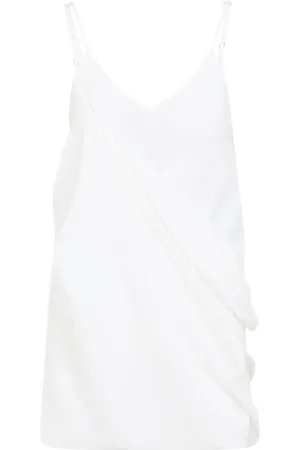 Maison Margiela Femme, Robes, Blanc, Taille: 36 FR Robe Longue Élégante pour Femmes