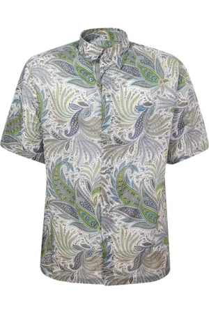 Etro Homme, Chemises, Vert, Taille: L Chemise Verte à Imprimé Paisley