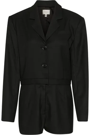 Gestuz Femme, Combinaisons et Ensembles, Noir, Taille: 40 FR Combinaison Noire avec Longueur Courte