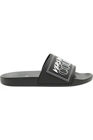 VERSACE Homme, Chaussures, Noir, Taille: 43 EU Sandales