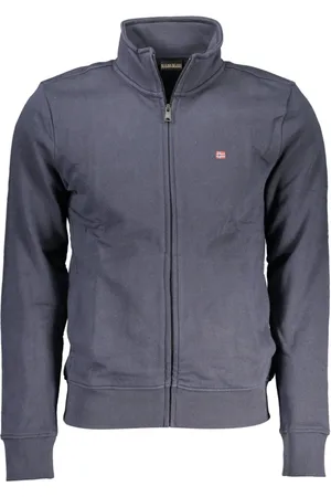 Napapijri Homme, Sweatshirts et sweats à capuche, Bleu, Taille: L Zip-throughs