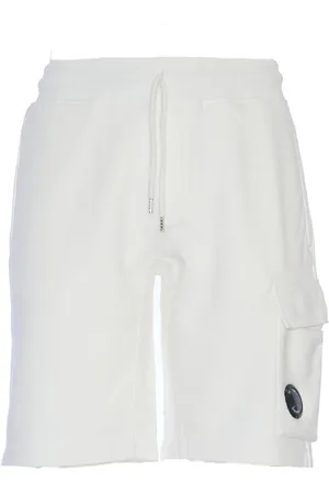 C.P. Company Homme, Shorts, Blanc, Taille: M Shorts Cargo en Gaze Blanche Ss25