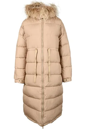 Twin-Set Femme, Manteaux, Brun, Taille: 38 FR Puffer Jacket