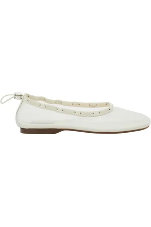ALOHAS Femme, Chaussures, Blanc, Taille: 36 EU Ballerines Blanches avec Design en Mesh
