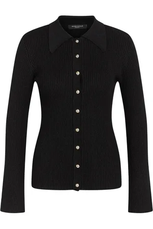 Bruuns Bazaar Femme, Pulls, Noir, Taille: 38 FR Gilet en Tricot Anemonesbbseyra