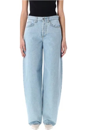MUGLER Femme, Jeans, Bleu, Taille: W26 Jean Évasé à Lacets