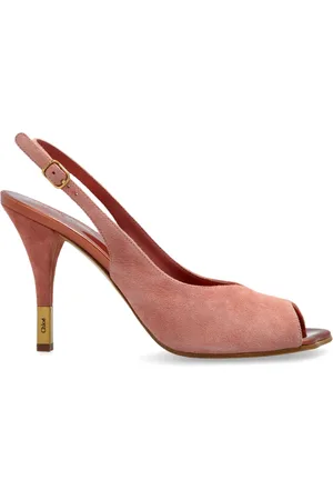 Chloé Femme, Chaussures, Rose, Taille: 38 1/2 EU Chaussures à talons Fleur