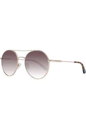 GANT Homme, Accessoires, Jaune, Taille: ONE Size Lunettes de soleil rondes marron dégradé