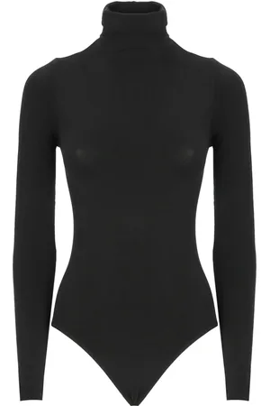 Wolford Femme, Tops, Noir, Taille: 42 FR Top noir en coton à col haut