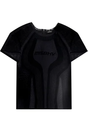 MISBHV Femme, Tops, Noir, Taille: 36/38 FR Haut avec logo