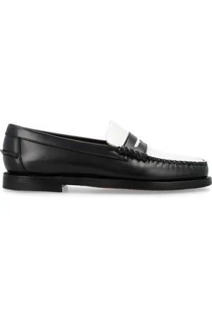 SEBAGO Femme, Chaussures, Noir, Taille: 38 EU Mocassins Classiques Dan Noir Blanc