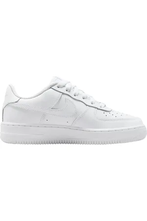 Nike Femme, Chaussures, Blanc, Taille: 40 EU Baskets Air Force en cuir pour enfants