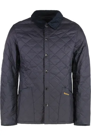 Barbour Homme, Vestes, Bleu, Taille: S Veste matelassée avec col en velours côtelé