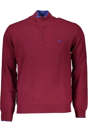 HARMONT&BLAINE Homme, Pulls, Rouge, Taille: 2XL Pull Homme Rouge Logo Brodé