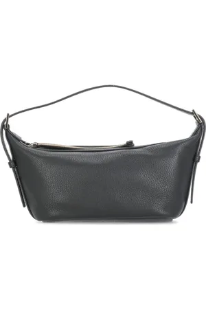 Fabiana Filippi Femme, Sacs, Noir, Taille: ONE Size Sac Bandoulière en Cuir Grainé Noir