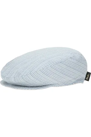 Borsalino Unisex, Accessoires, Bleu, Taille: M Béret Plat Réversible