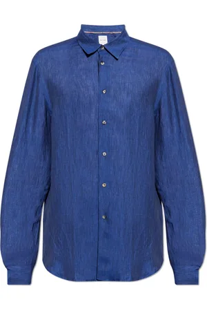 Paul Smith Homme, Chemises, Bleu, Taille: M Chemise en lin
