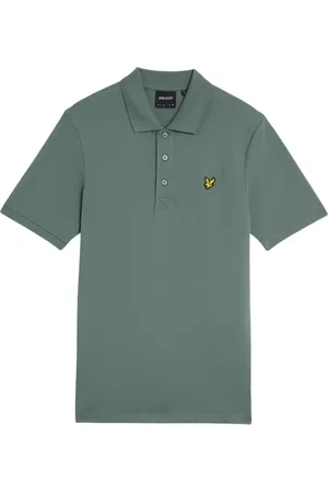 Lyle & Scott Homme, Tops, Vert, Taille: L Polo Imprimé Vert pour Homme