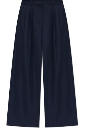 THEORY Femme, Pantalons, Bleu, Taille: 34 FR Pantalon plissé