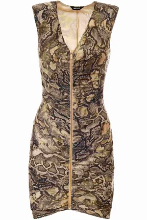 Roberto Cavalli Femme, Robes, Brun, Taille: 40 FR Robes