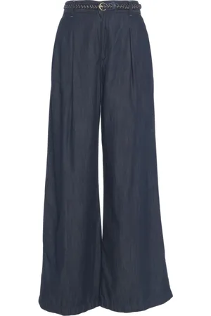 Liu Jo Femme, Pantalons, Bleu, Taille: W27 Pantalon Évasé en Denim Bleu