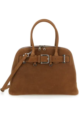 OSOI Femme, Sacs, Brun, Taille: ONE Size Sac à main en cuir marron avec boucle métallique