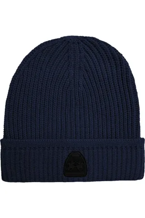 La Martina Homme, Accessoires, Bleu, Taille: ONE Size Bonnet Beanie Homme en Acrylique avec Logo