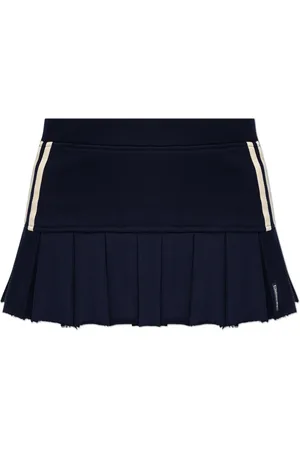MISBHV Femme, Jupes, Bleu, Taille: 44 FR Jupe plissée