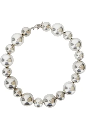 FORTE FORTE Femme, Accessoires, Gris, Taille: ONE Size Collier de Perles Gris