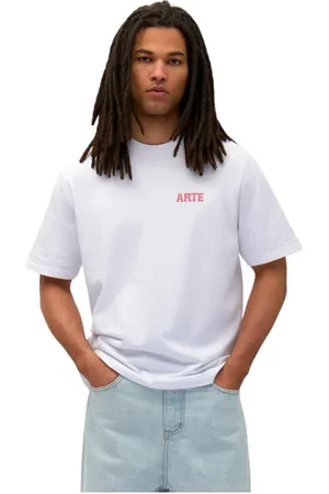 Arte Antwerp Homme, Tops, Blanc, Taille: S T-shirt imprimé dans le dos