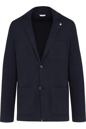 Manuel Ritz Homme, Vestes, Bleu, Taille: XL Pull Bleu Veste Col Poches