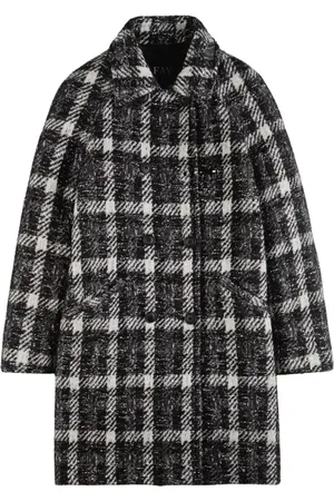 FAY Femme, Manteaux, Gris, Taille: 38 FR Manteau Gris à Double Boutonnage