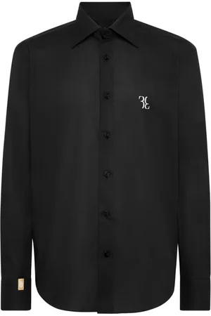 BILLIONAIRE Homme, Chemises, Noir, Taille: L Chemise Bleue à Rayures