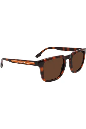 Lacoste Homme, Accessoires, Brun, Taille: ONE Size Lunettes de Soleil Injectées Marron L951Srg-214 Catégorie 3
