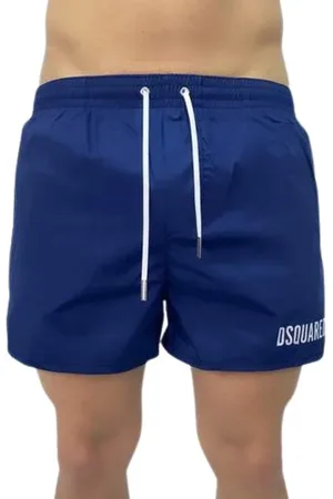 Dsquared2 Homme, Maillots de bain, Bleu, Taille: S Icon Short de bain à cordon de serrage