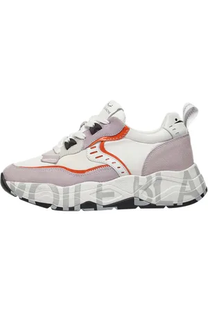 Voile blanche Femme, Chaussures, Violet, Taille: 41 EU Baskets en suède et tissu technique Club105.